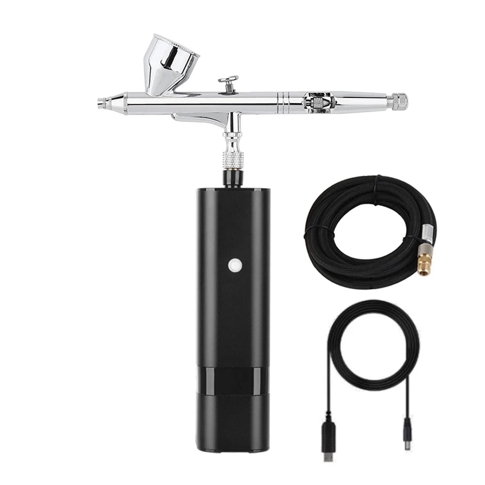 Mini Airbrush Kit Multiple Use with Compressor - Professional Spray System for Flawless Foundation & Nail Art