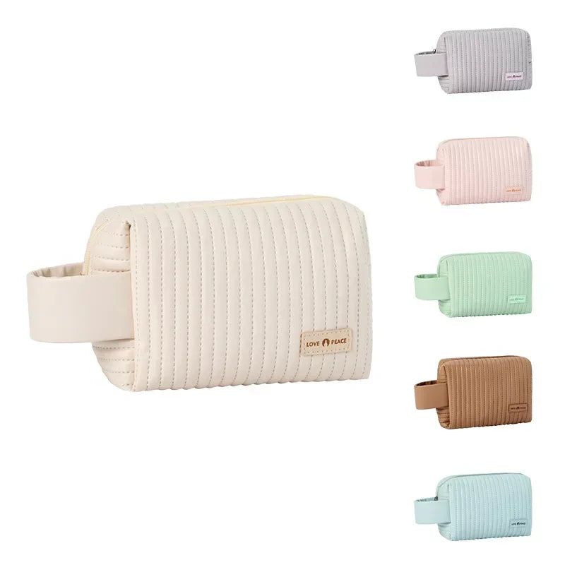 Mini Waterproof Makeup Bag - Compact Travel Cosmetic Organizer