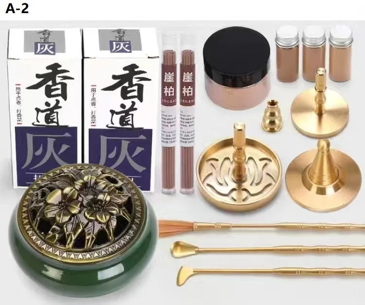 DIY Aromatherapy Set – Brass Incense Burner & Incense‑Making Kit