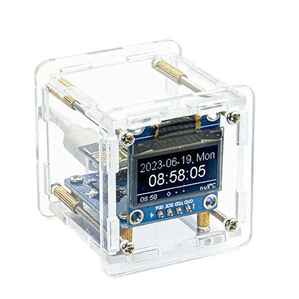 Mini DIY Weather Clock Kit – WiFi Soldering Project