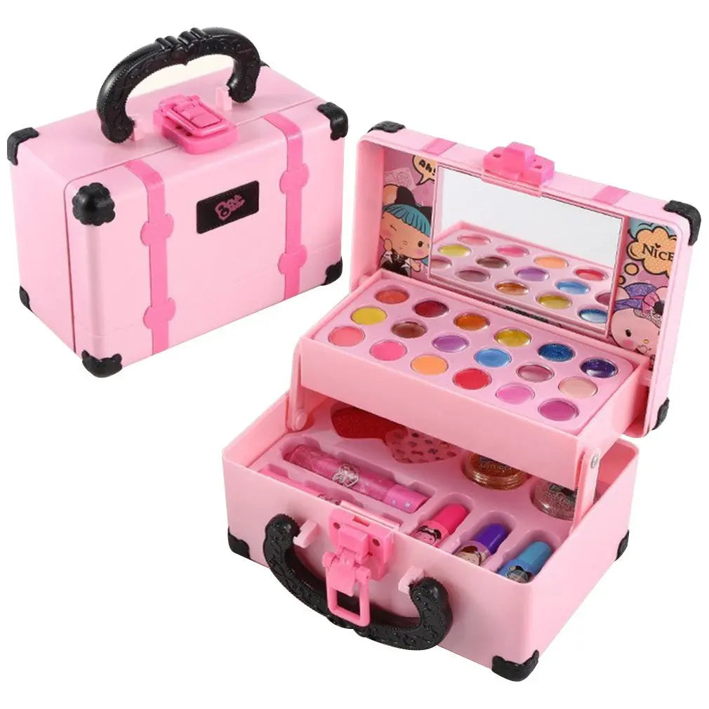 Children’s Makeup Playset – Washable Princess Cosmetics Kit with Makeup Box