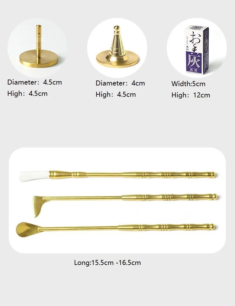 DIY Aromatherapy Set – Brass Incense Burner & Incense‑Making Kit