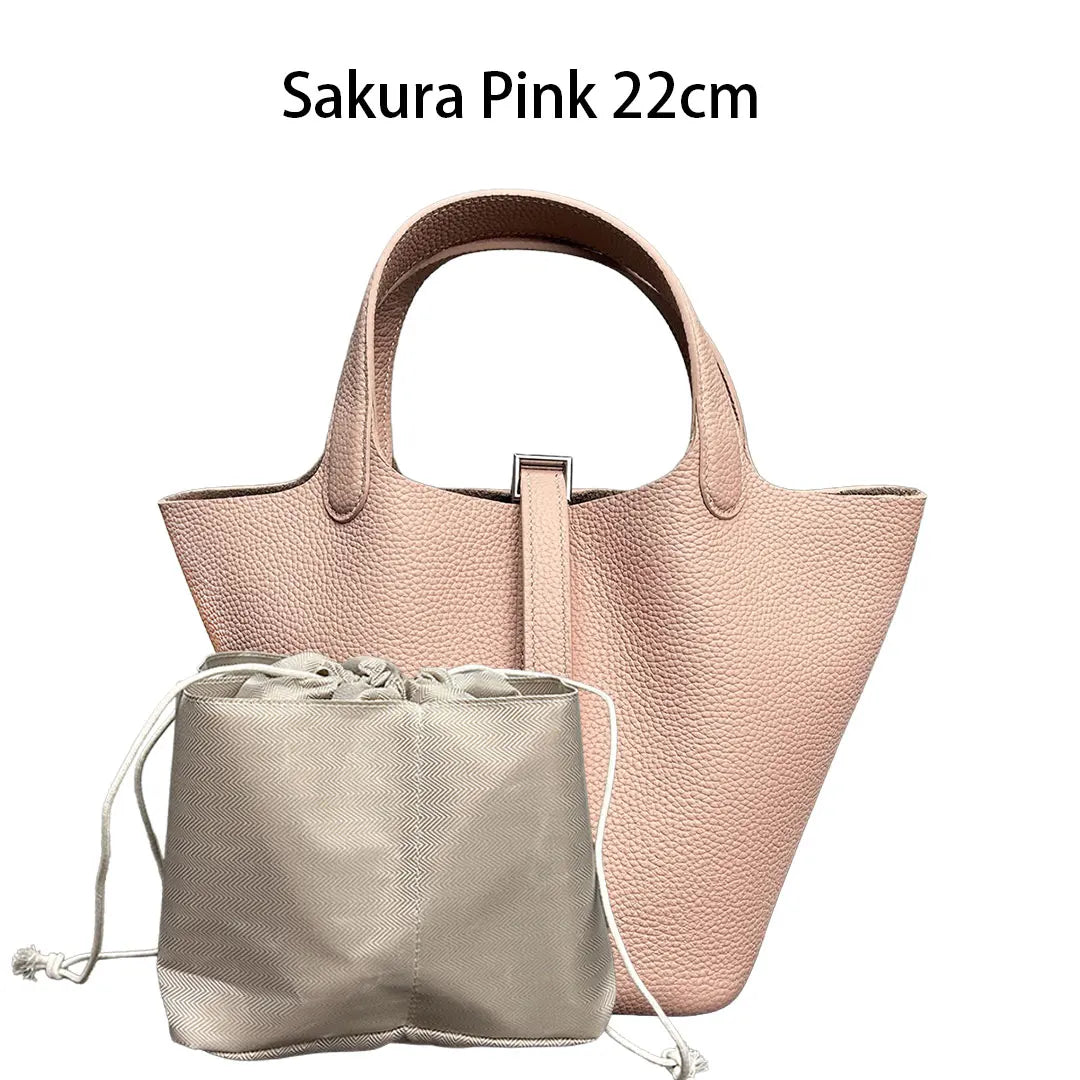 MENDY Genuine Leather Bucket Bag for Women