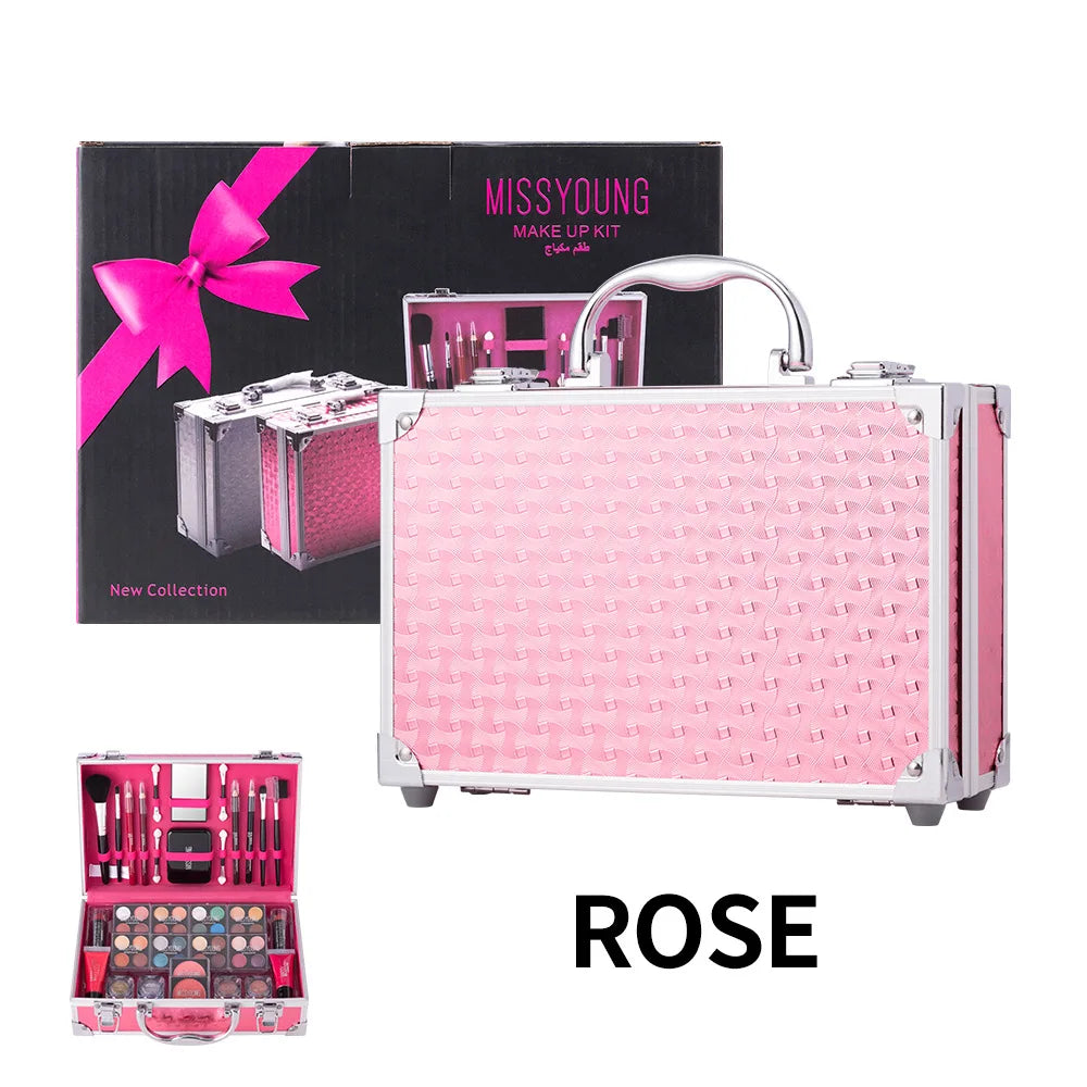 Full Mini Makeup Kit – Cosmetics Set with Travel Case