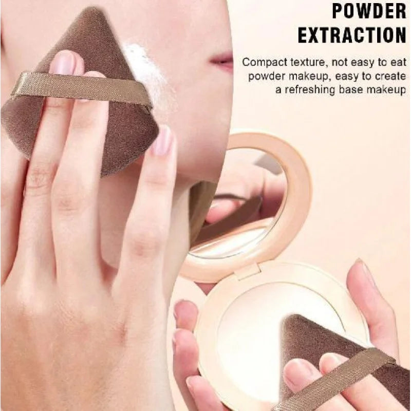 40‑Piece Beauty Makeup Tool Combo Set – Face Wash, Puffs, Brushes & Triangle Powder Puff Kit