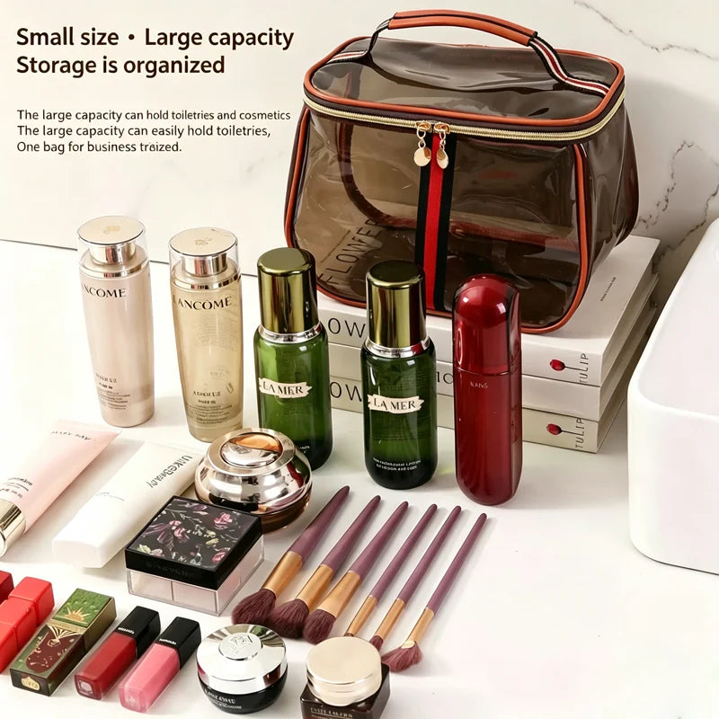 Portable Luxury Toiletry Bag – Transparent, Waterproof & Travel‑Ready