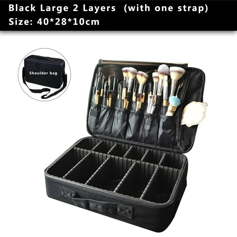 Professional Travel Cosmetic Bag – High‑Quality Oxford Makeup Case for Artists & Daily Beauty