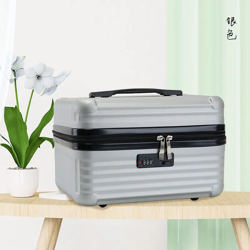 Lightweight Mini Travel Suitcase Cosmetic Box – Waterproof Portable Makeup & Hand Luggage Organizer (14/16 inch)