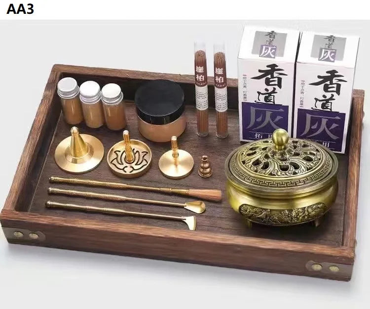 DIY Aromatherapy Set – Brass Incense Burner & Incense‑Making Kit