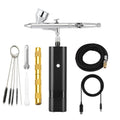 Mini Airbrush Kit Multiple Use with Compressor - Professional Spray System for Flawless Foundation & Nail Art