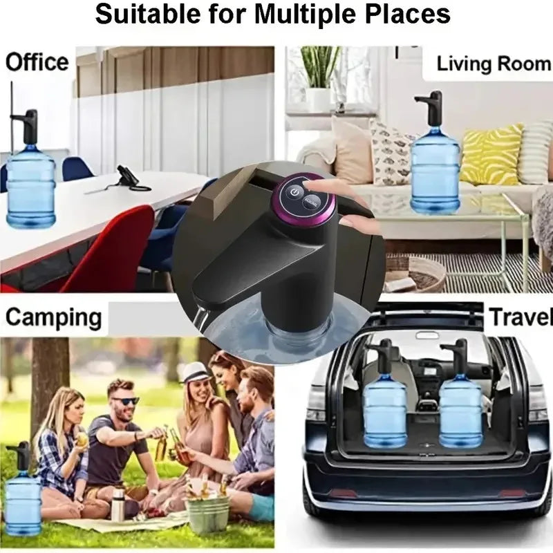Portable 5‑Gallon Water Dispenser with USB Charging | Automatic Electric Pump