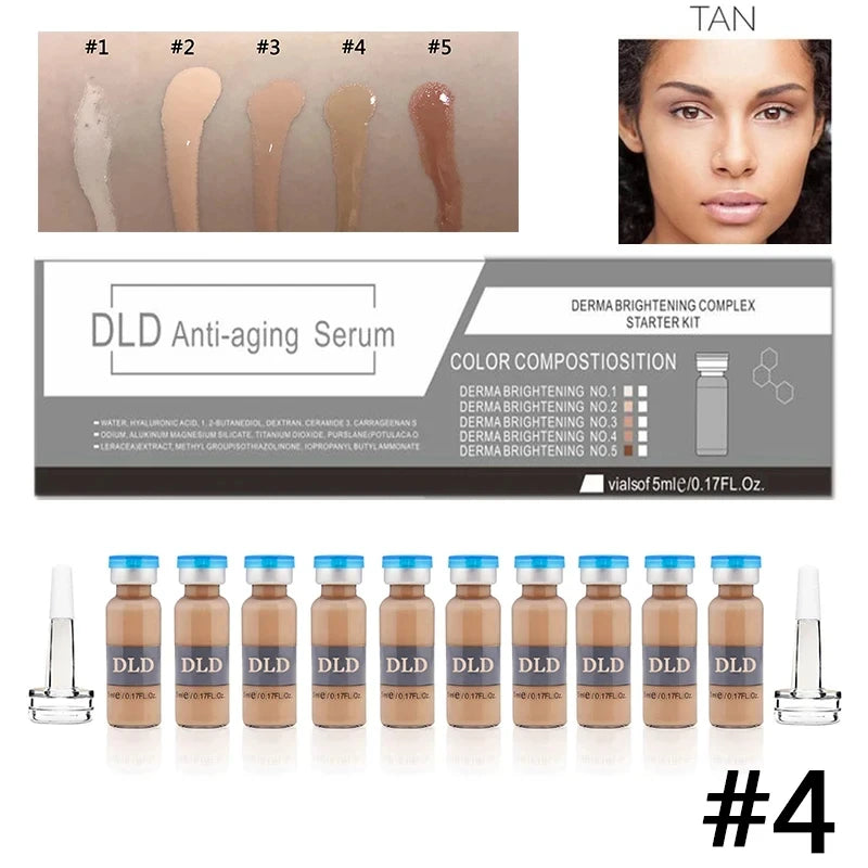 Mini BB Antiaging Cream Kit - Peptide Foundation Set with SPF & Vitamins for Skin Brightening