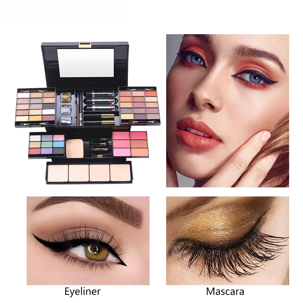 Full Mini Makeup Kit – Cosmetics Set with Travel Case