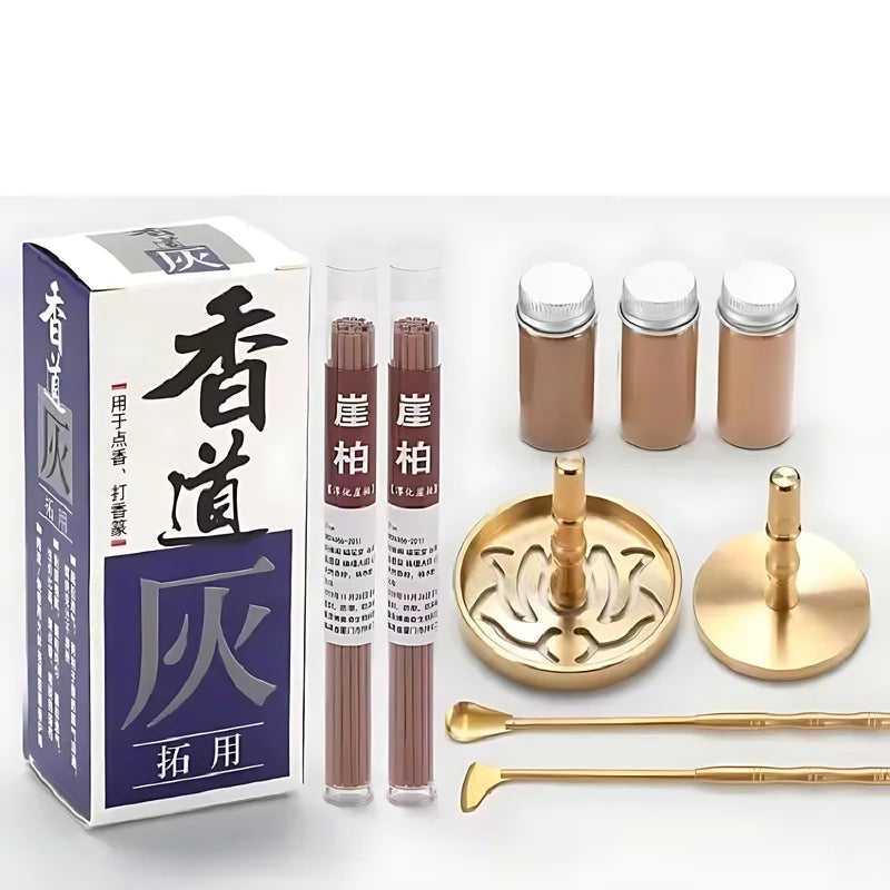 DIY Aromatherapy Set – Brass Incense Burner & Incense‑Making Kit
