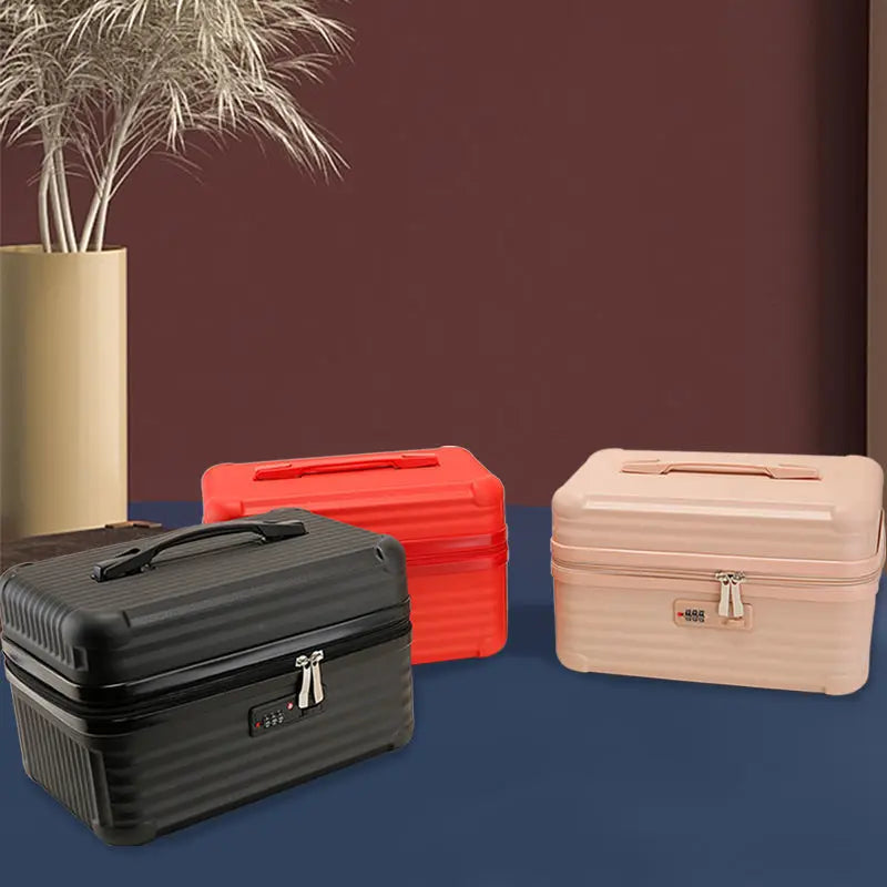 Lightweight Mini Travel Suitcase Cosmetic Box – Waterproof Portable Makeup & Hand Luggage Organizer (14/16 inch)