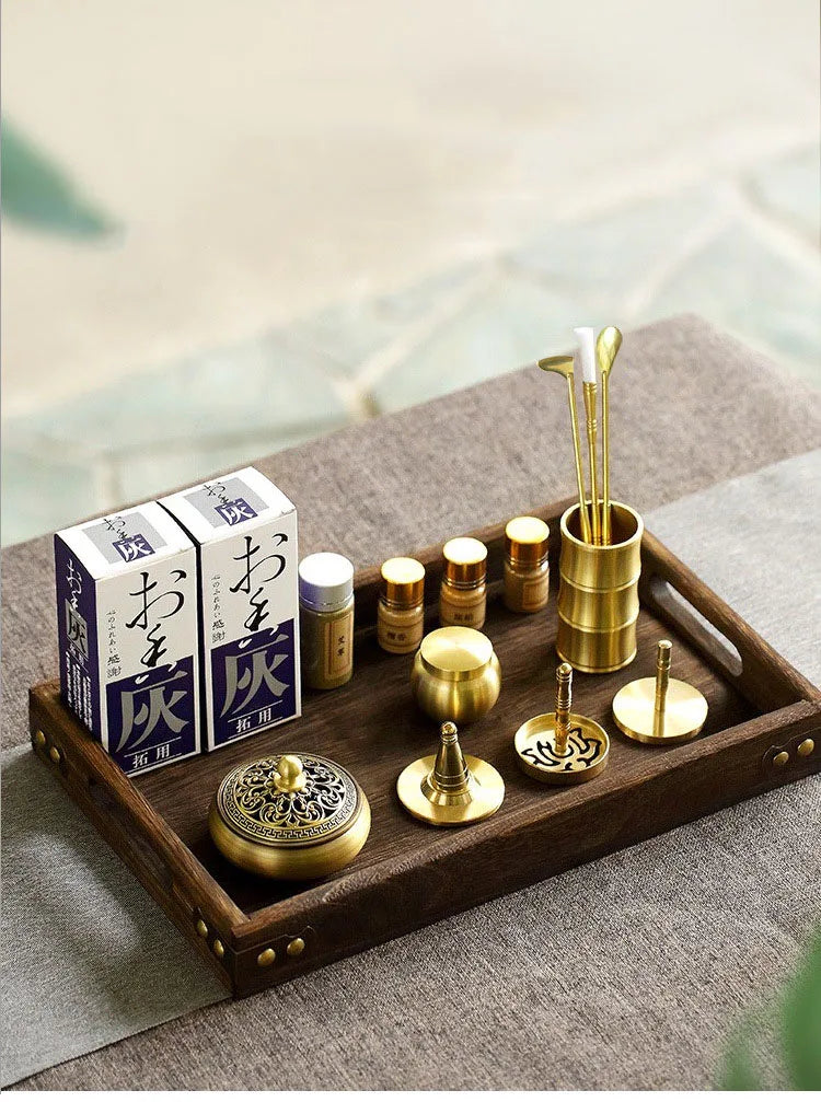 DIY Aromatherapy Set – Brass Incense Burner & Incense‑Making Kit