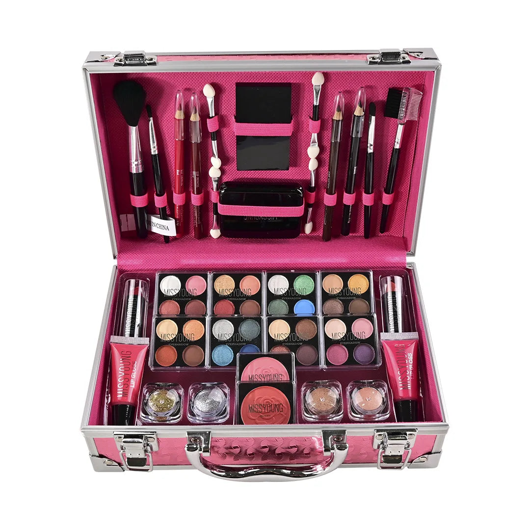 Full Mini Makeup Kit – Cosmetics Set with Travel Case