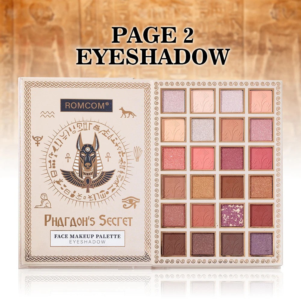 Premium Egyptian Style Full Face Makeup Kit – Eyeshadow, Blush, Highlighter & All‑in‑One Palette