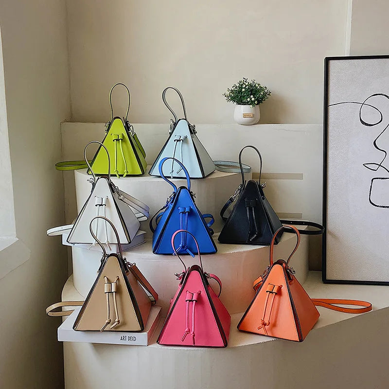 Triangular Monitor Display Triangle Crossbody Bag – Unique Design Shoulder Bag in 8 Colours ...