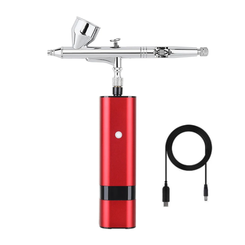 Mini Airbrush Kit Multiple Use with Compressor - Professional Spray System for Flawless Foundation & Nail Art