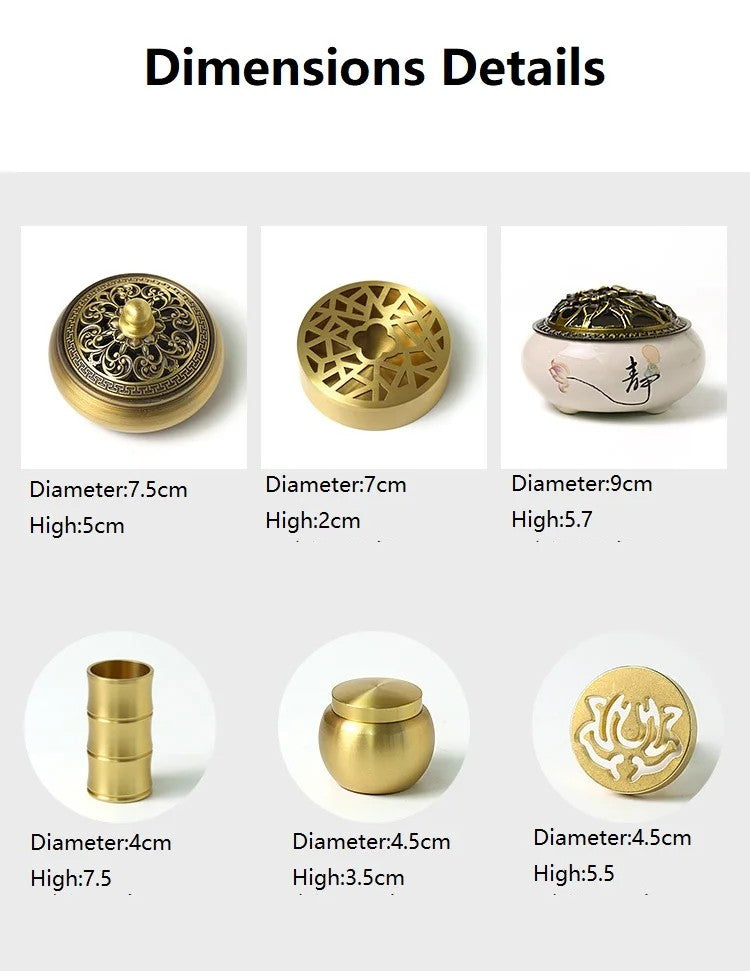 DIY Aromatherapy Set – Brass Incense Burner & Incense‑Making Kit