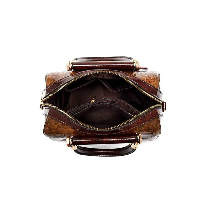 Classic Crocodile Tote Bag - Premium PU Leather Handbag