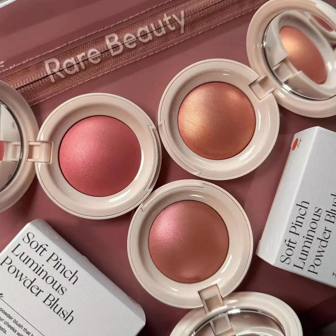 Rare Beauty Highlight Powder Luminizer Liquid Shiny with Mirror Moisturizing Lip Glaze Smooth Lightweight Face Waterproof Makeup