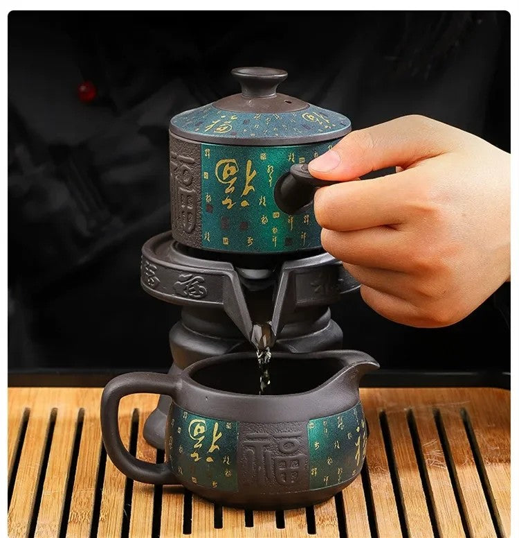 8‑Piece Mystic Kung Fu Tea Set – Exquisite Bone China Tea Ceremony