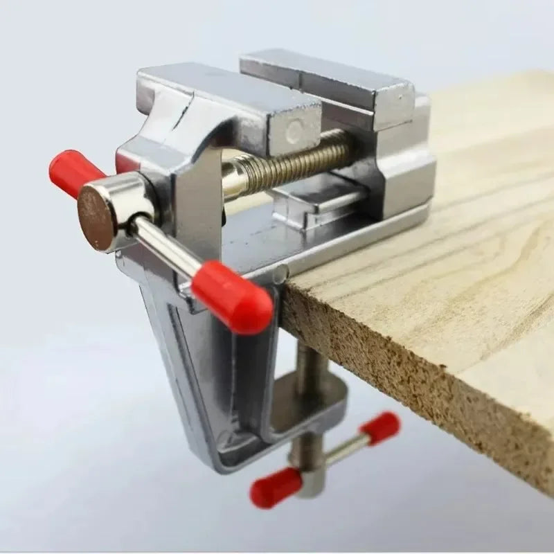 Mini Bench Vise - 3.5" Aluminum Clamp for Jewelry & Hobby Work