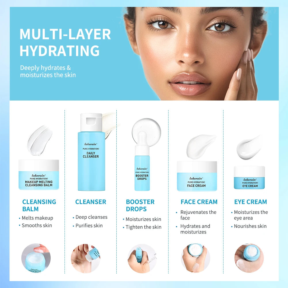 Mini Skincare Travel Kit – 5-Piece Hydrating Set