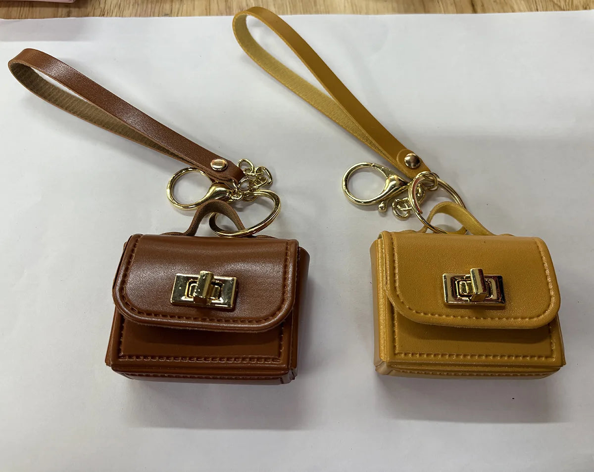 Korea Cute Mini Bag Charm Keychain – Kawaii Colourful Pendant for Keys, Key Fob & Earbuds