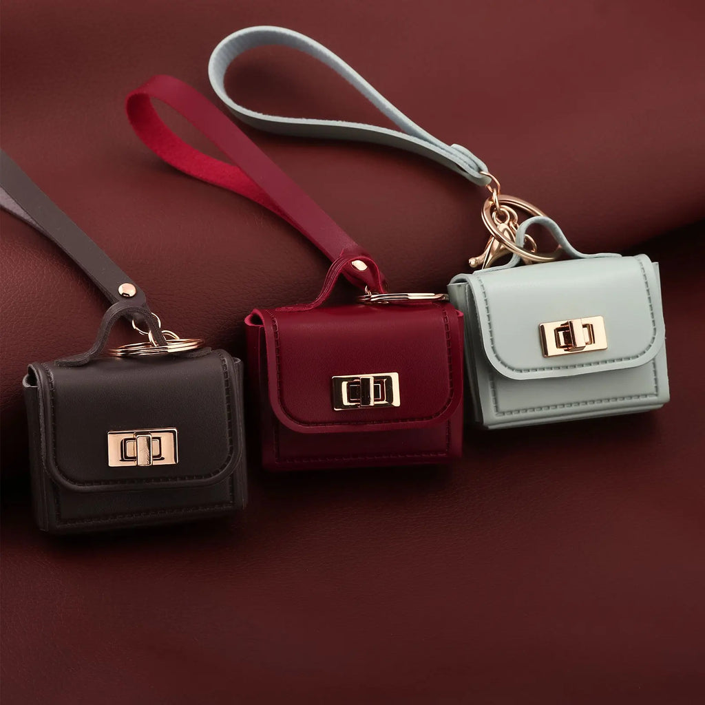 Korea Cute Mini Bag Charm Keychain – Kawaii Colourful Pendant for Keys, Key Fob & Earbuds