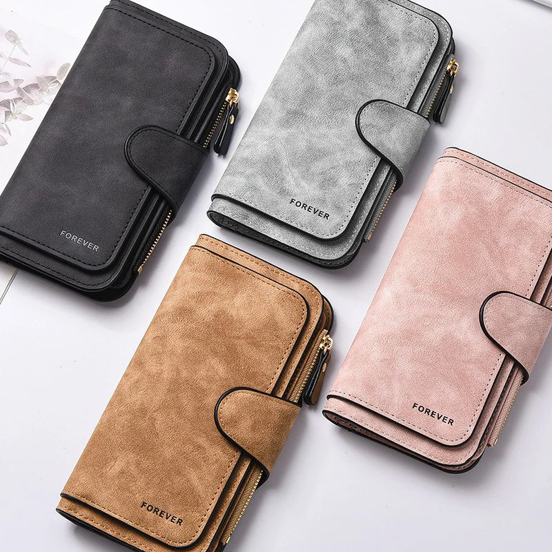 Heart‑Shaped Paw & Butterfly Wallet – Cute Card & Coin Purse