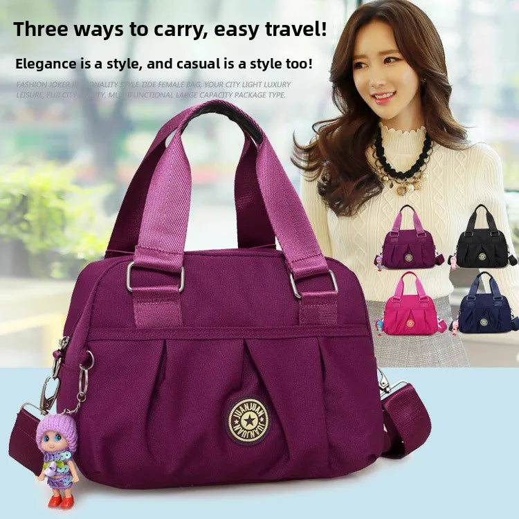 Waterproof Nylon Crossbody – Multifunctional Women’s Messenger Bag for Travel & Daily Use