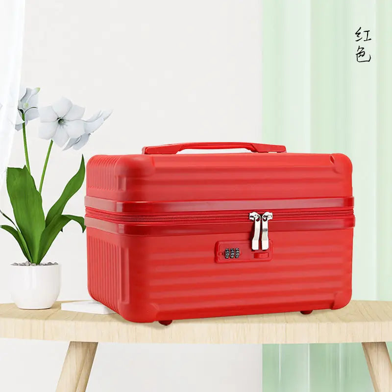 Lightweight Mini Travel Suitcase Cosmetic Box – Waterproof Portable Makeup & Hand Luggage Organizer (14/16 inch)