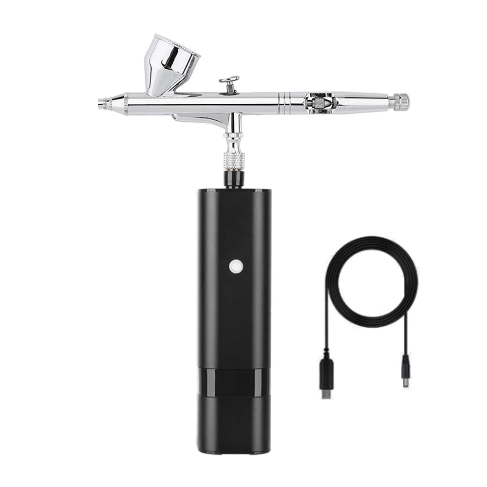 Mini Airbrush Kit Multiple Use with Compressor - Professional Spray System for Flawless Foundation & Nail Art