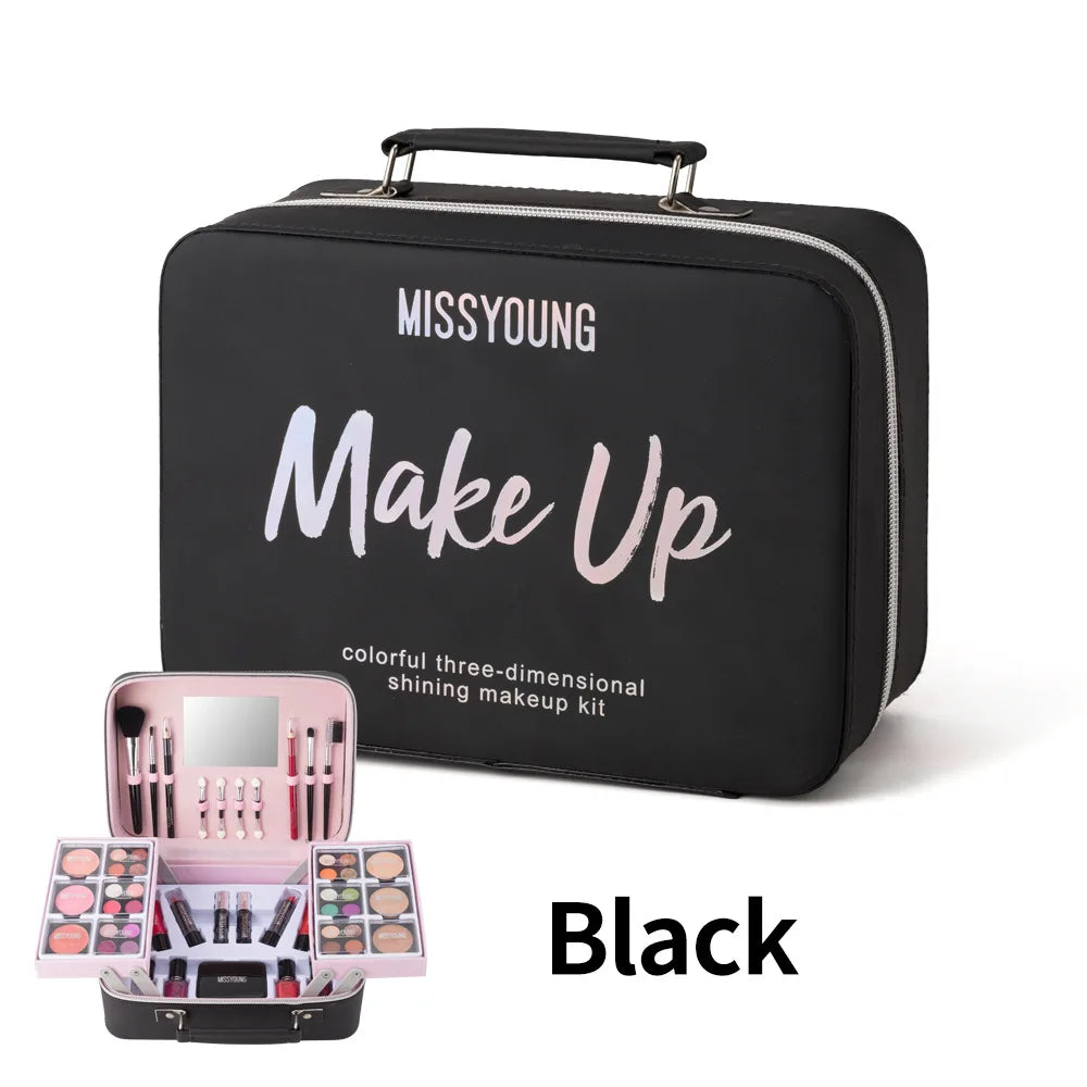 Full Mini Makeup Kit – Cosmetics Set with Travel Case