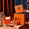 Bright Color Velvet Lipstick Set – 3‑Pack Matte Moisturizing Gift Bag