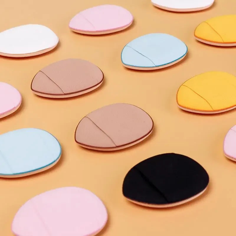 Mini Finger Powder Puff Set - 6 Pack Reusable Makeup Sponges for Foundation
