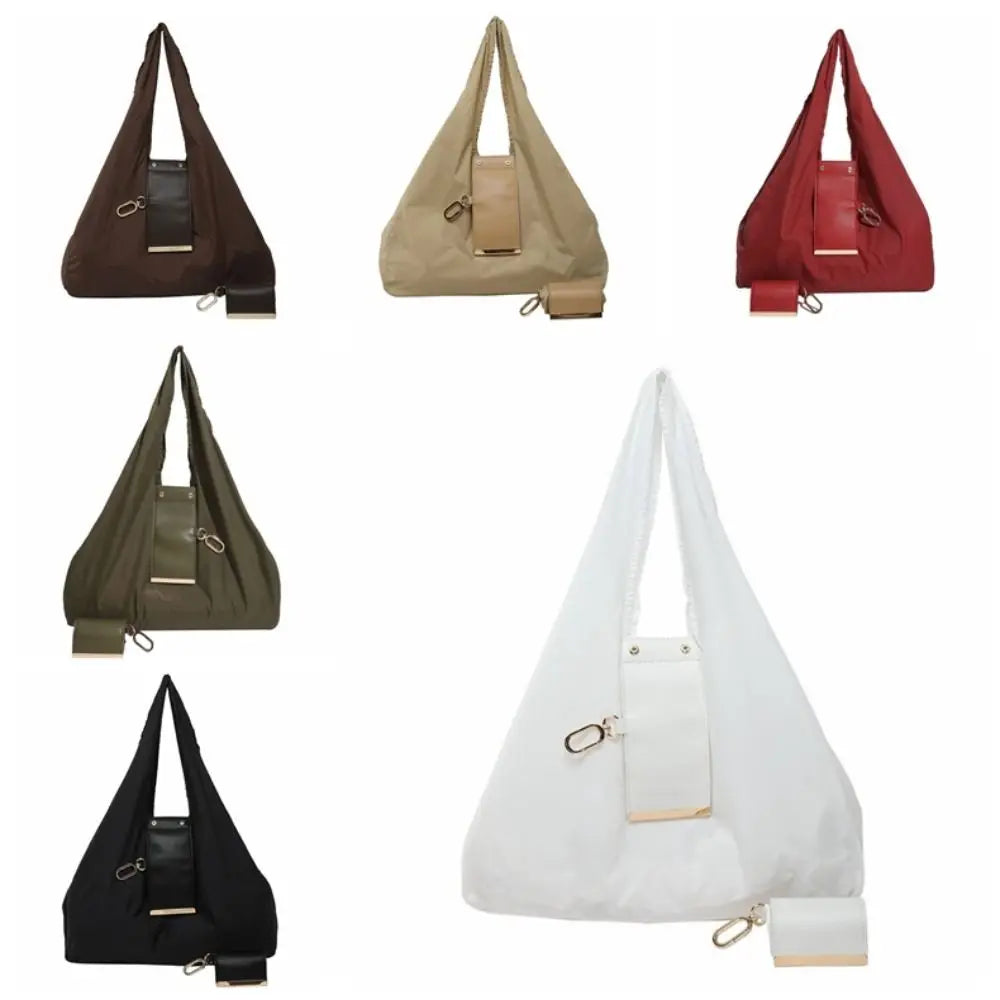 Reusable Mini Keychain Tote Bag – Foldable Eco-Friendly Shopping Bag with Lux Leather-Look (6 Colours)