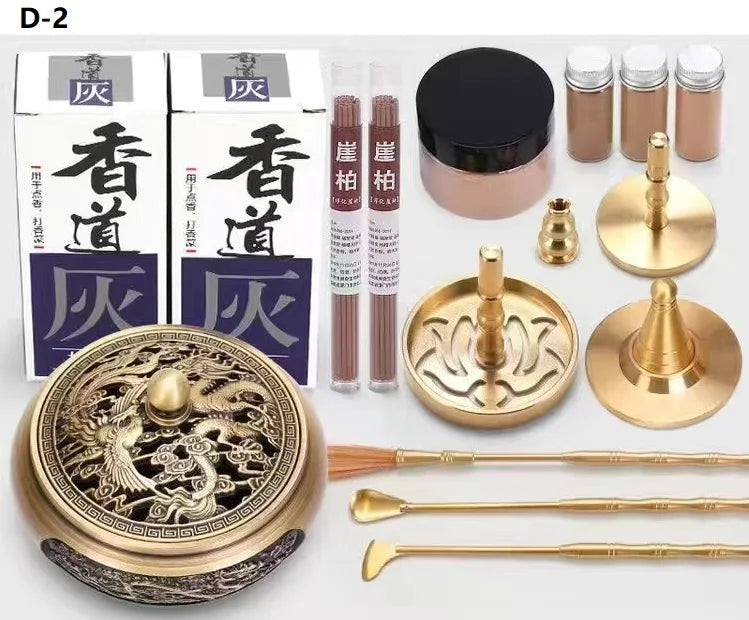 DIY Aromatherapy Set – Brass Incense Burner & Incense‑Making Kit