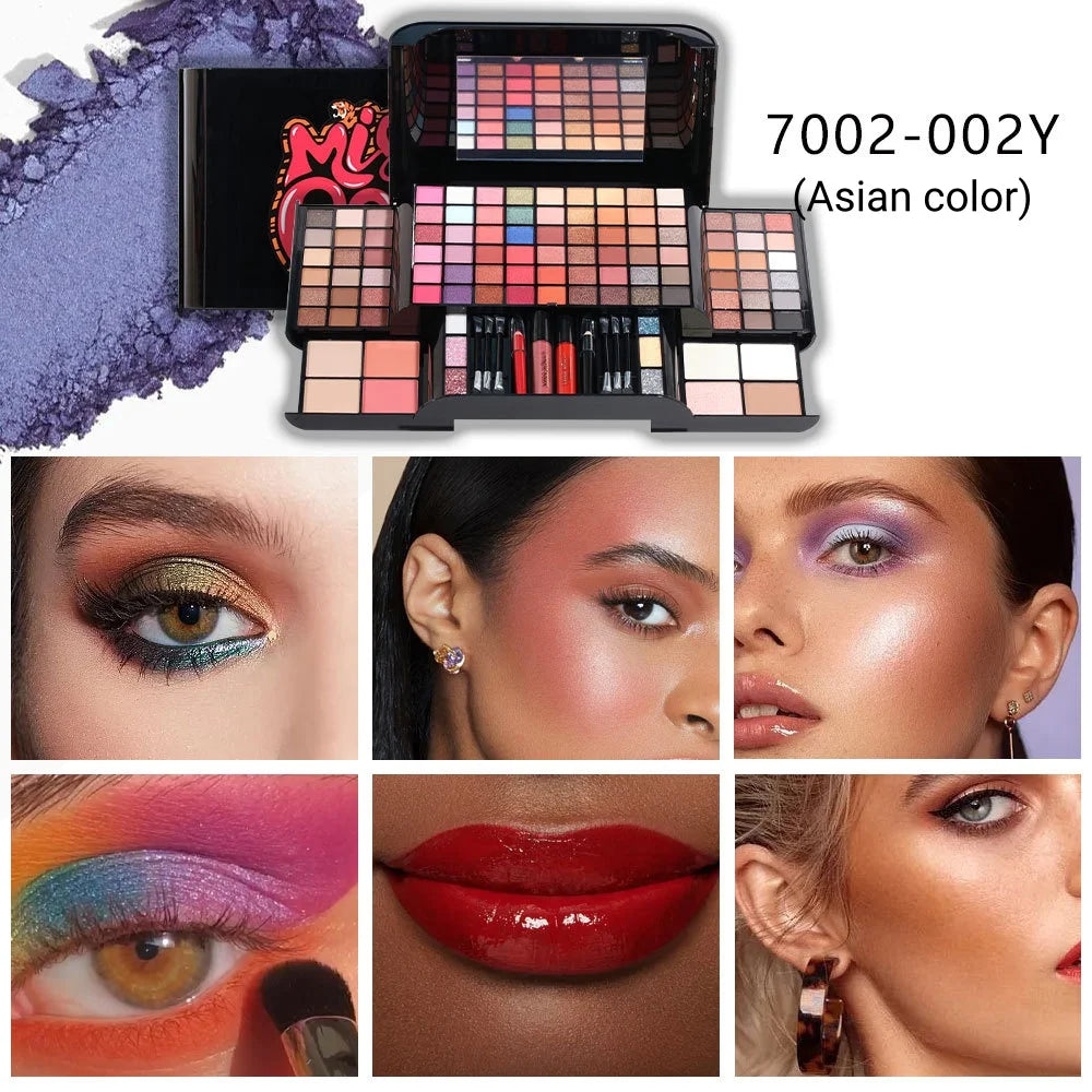 Full Mini Makeup Kit – Cosmetics Set with Travel Case