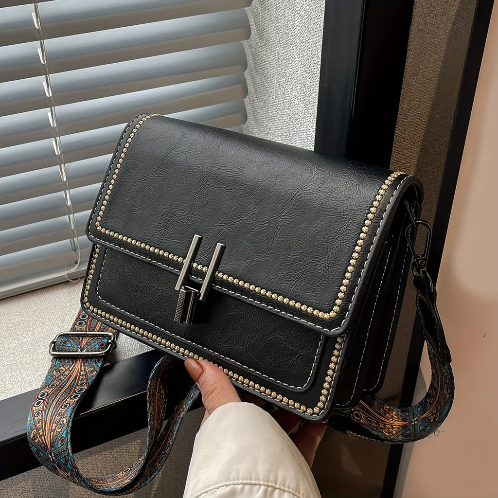Mini Cross-Body Bag - Compact Leather Shoulder Purse with Adjustable Strap