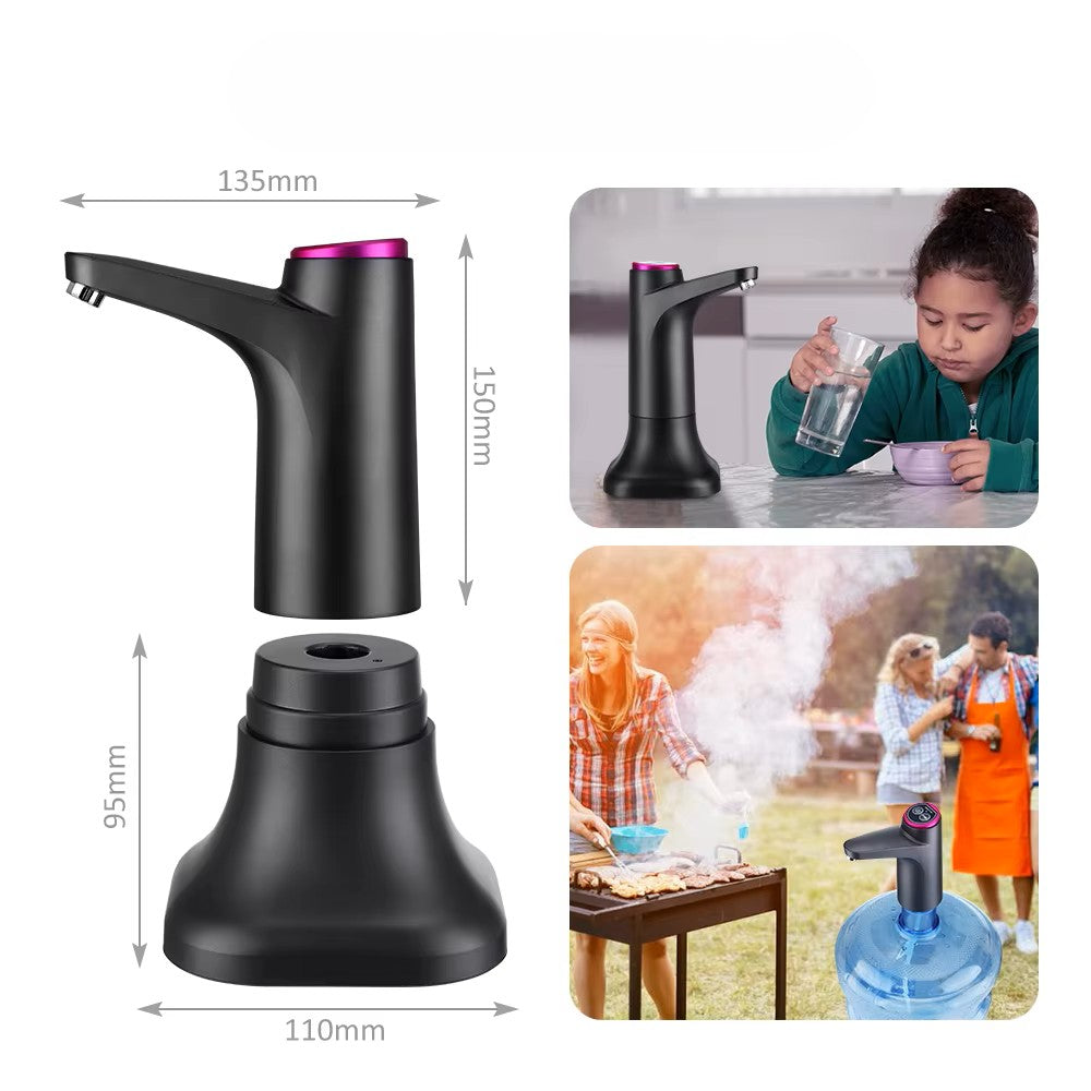  dimensions of pump and base and lifestyle shots