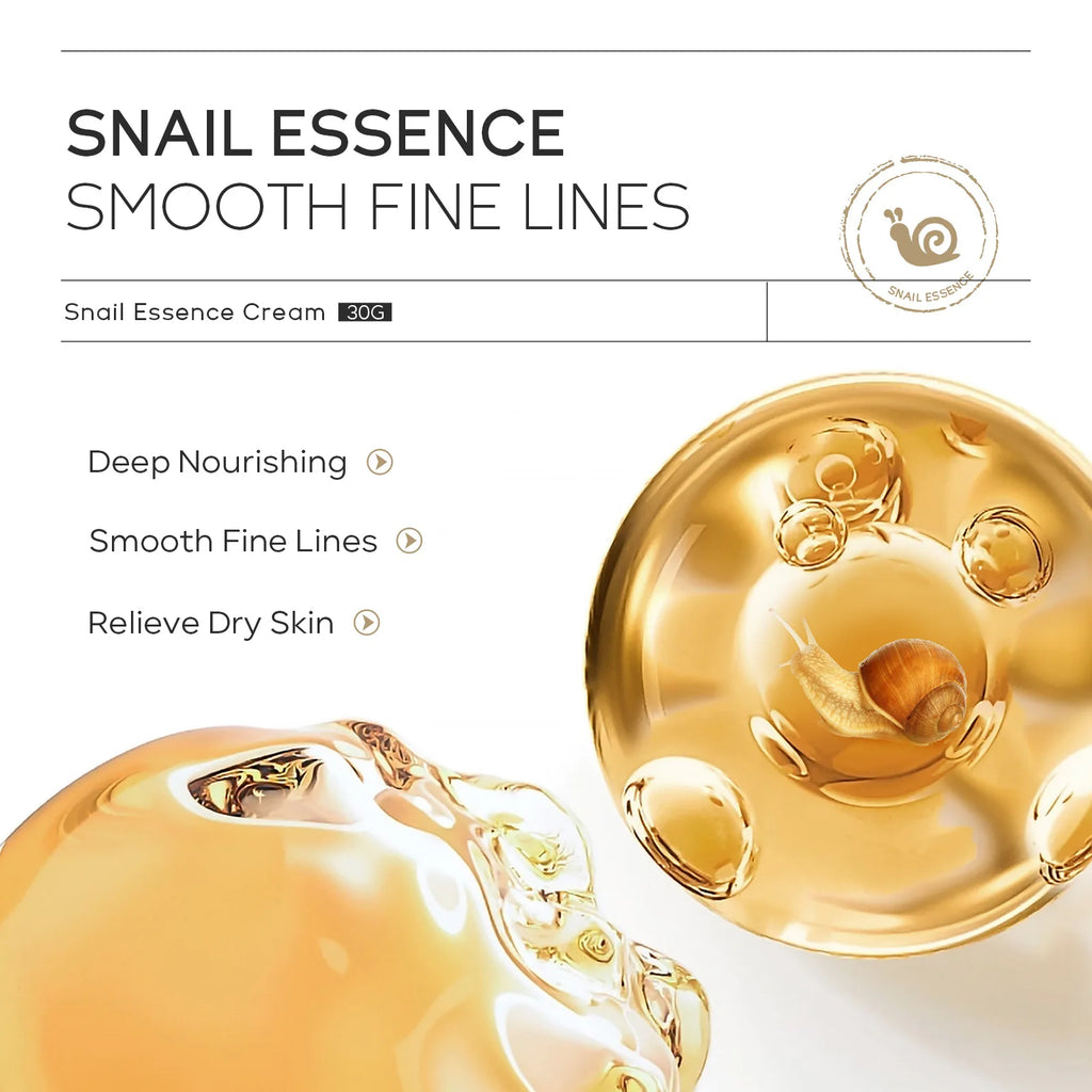 Mini Snail & Hyaluronic Acid Face Cream - Intensive Moisturizing & Anti-Aging Serum