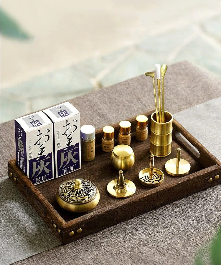 DIY Aromatherapy Set – Brass Incense Burner & Incense‑Making Kit