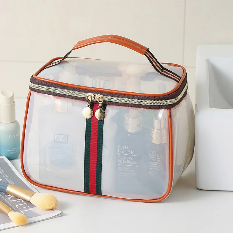Portable Luxury Toiletry Bag – Transparent, Waterproof & Travel‑Ready