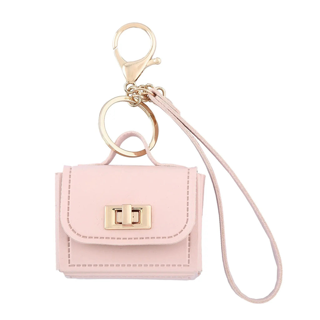 Korea Cute Mini Bag Charm Keychain – Kawaii Colourful Pendant for Keys, Key Fob & Earbuds