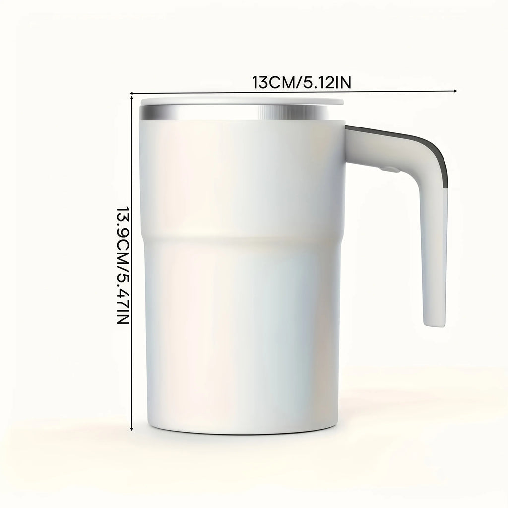 USB Rechargeable Coffee Mug with Temperature Display & Auto Stirrer - 18650 Battery