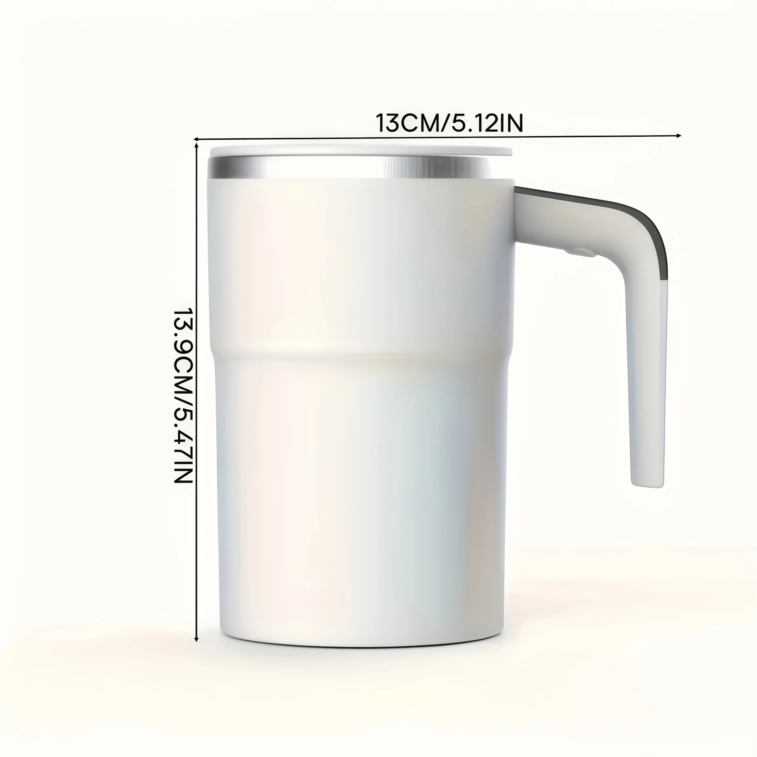USB Rechargeable Coffee Mug with Temperature Display & Auto Stirrer - 18650 Battery